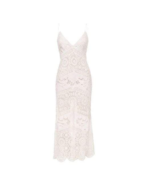 LoveShackFancy White Revoires Crochet Dress