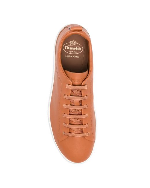 Church's Pink Lace-Up Flat Shoes for men