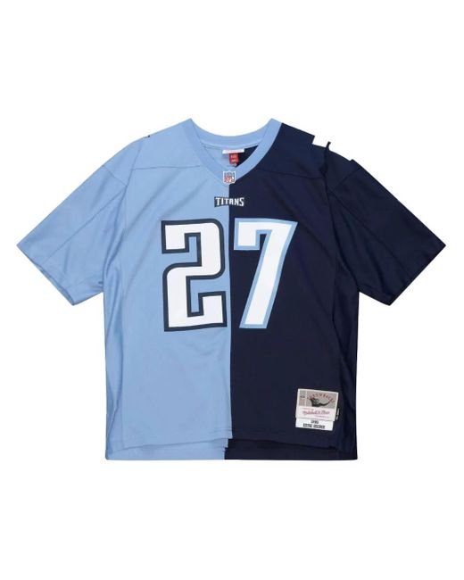 Mitchell & Ness Blue "Nfl Tennessee Titans 1999 Eddie George" Split Legacy Football Jersey for men