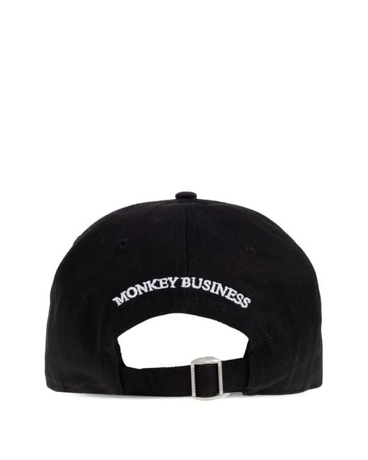 DSquared² Black Monkey-Motif Baseball Cap for men