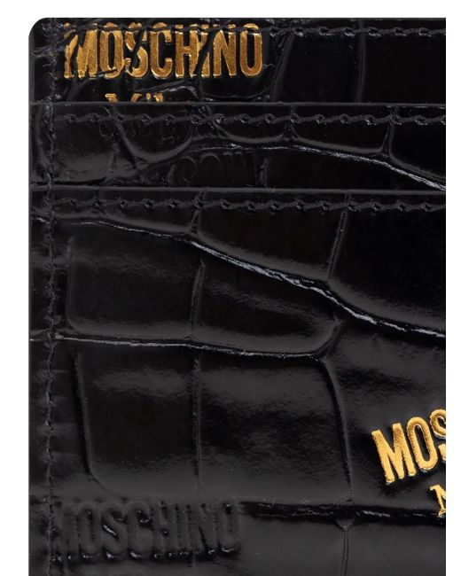メンズ Moschino カードケース Black