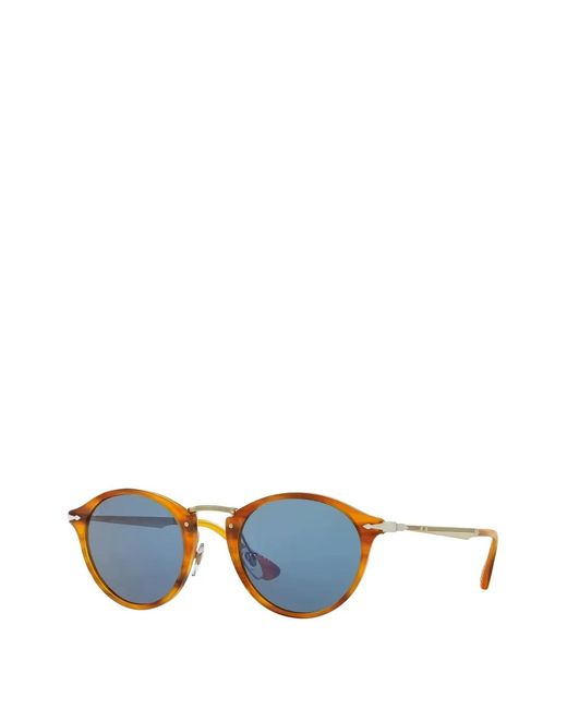 Persol Blue Round-Frame Sunglasses
