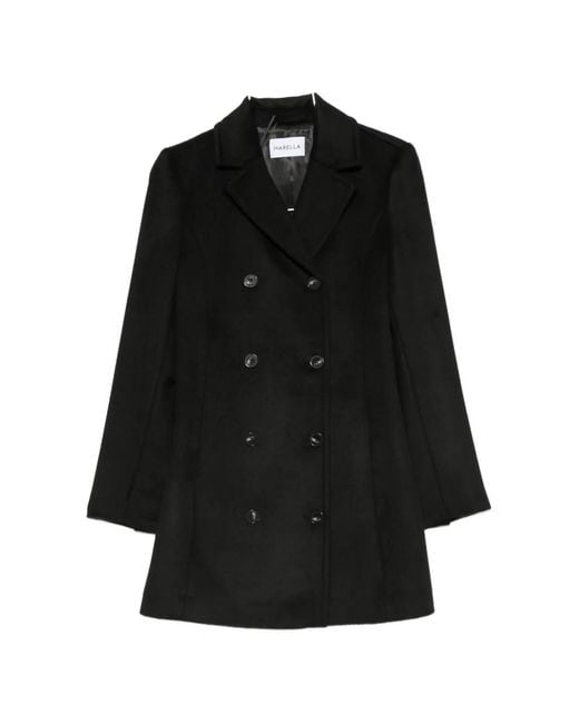 Marella Black Mllpallore Double-Breasted Coat