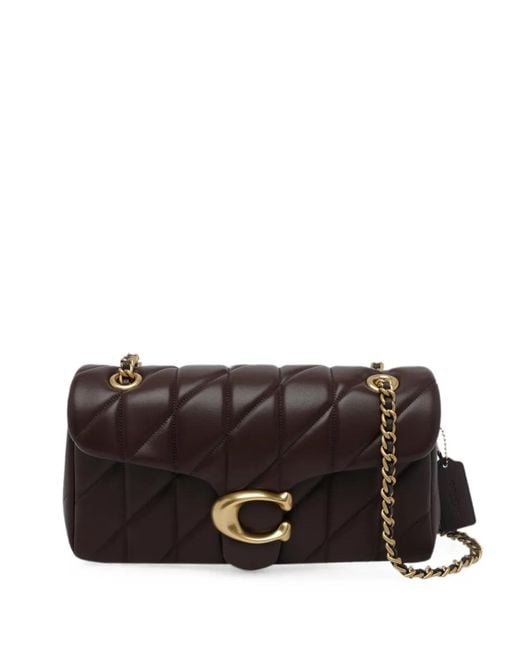 COACH Black Tabby Quilted Leather Shoulder Bag