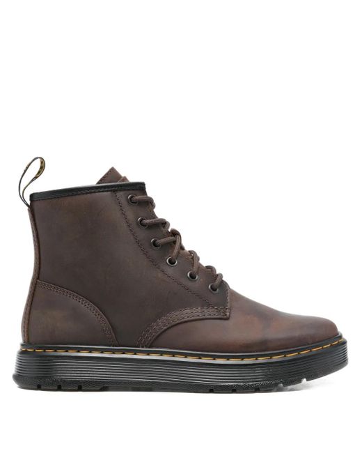 Dr. Martens Brown Lace-Up Leather Boots for men