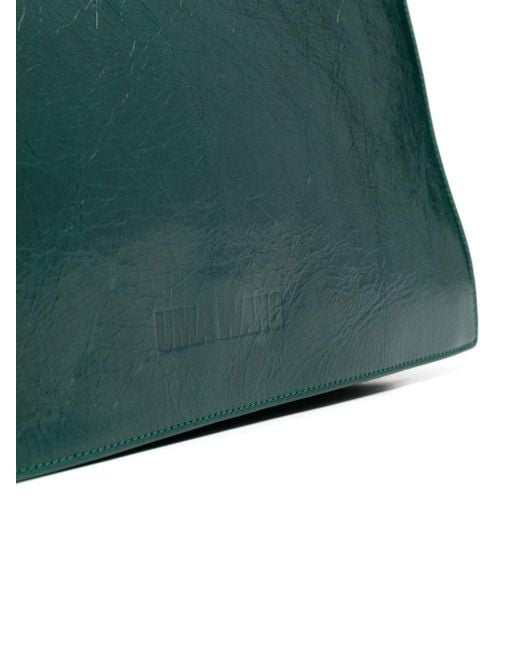 Uma Wang Green Flap Shoulder Bag