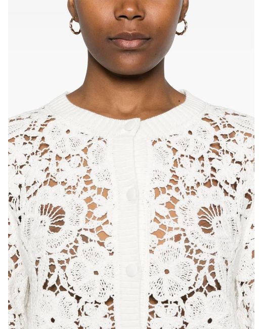 P.A.R.O.S.H. White Copper Cardigan