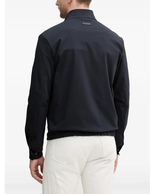 Trussardi Blue Zip-Up Jacket for men
