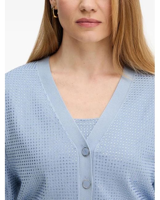 Cardigan Con Decorazione di Guess in Blue