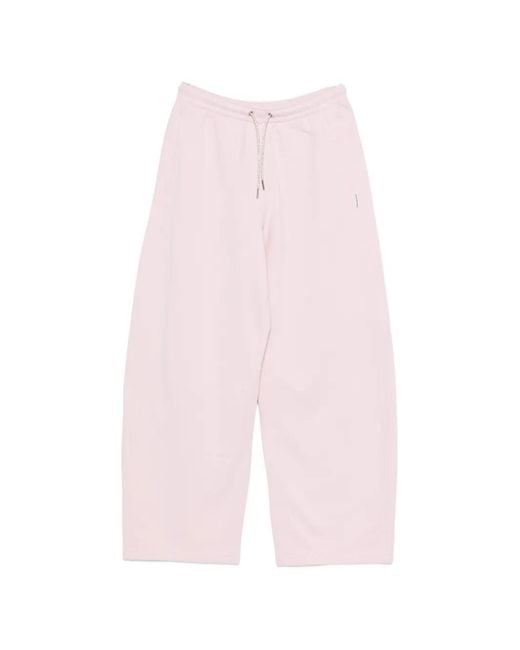 Alexander Wang Pink Rhinestone-Drawstring Track Pants