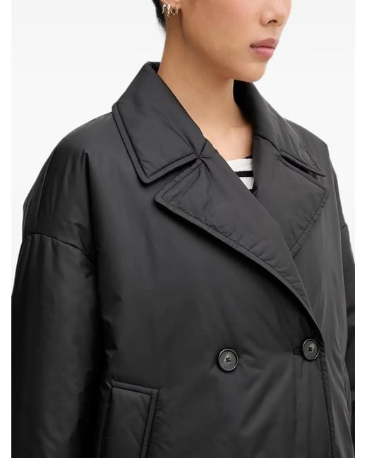 Marc O' Polo Black Double-Breasted Padded Jacket