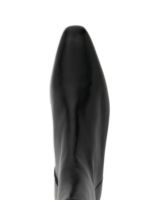 Staud Black 20Mm Wally Flat Ankle Boots