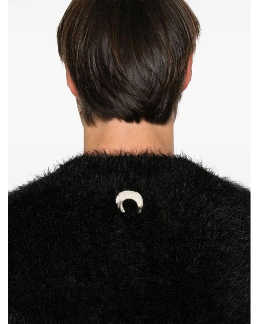 MARINE SERRE Black Wild Sweater for men