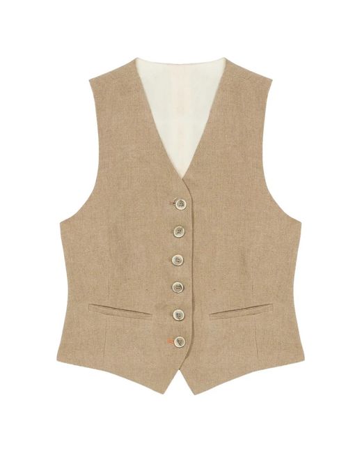 Fortela Natural Demi Button Welt-Pocket Waistcoat