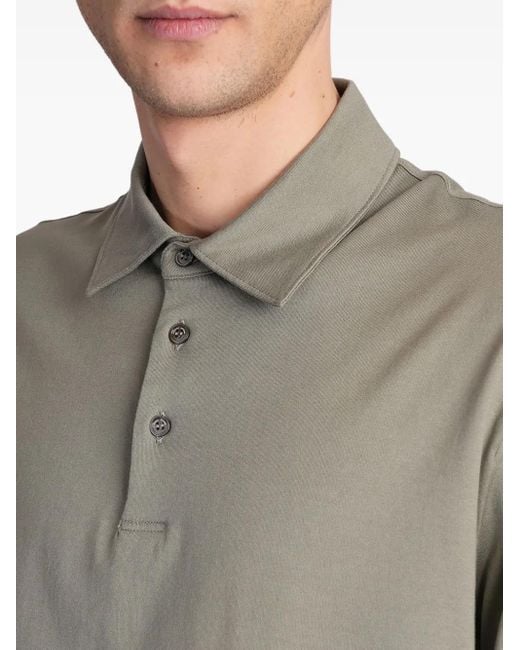 Polo Con Dettaglio A Contrasto di Roberto Collina in Gray da Uomo