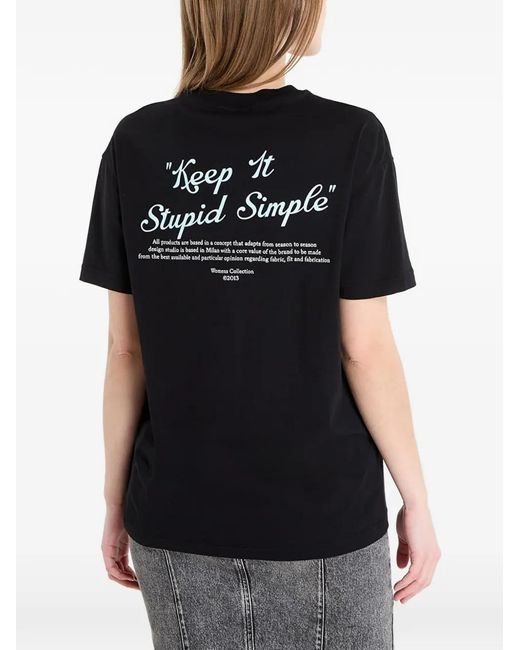 Off-White c/o Virgil Abloh Black Kiss Quote T-Shirt