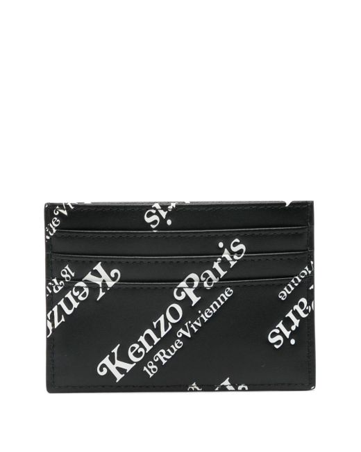 Porte-cartes gram en cuir KENZO pour homme en coloris Black