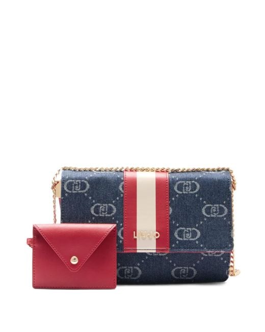 Liu Jo Blue Jacquard Cross Body Bag