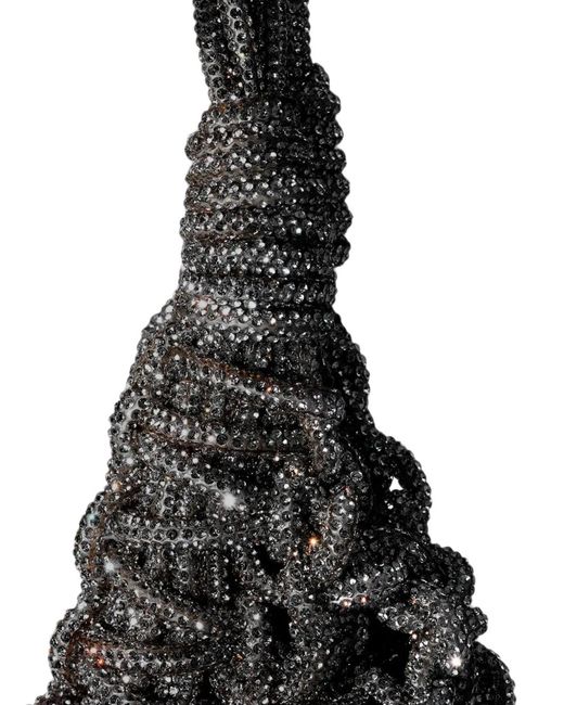 HIBOURAMA Black Vannifique Crystal-Embellished Tote Bag