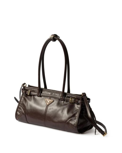 Borsa Tote Media di Prada in Black