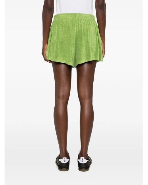 A.M.G Green Short À Empiècement En Résille