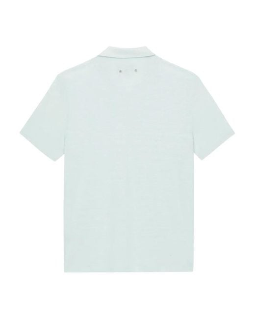 Vilebrequin Blue Linen Polo Shirt for men