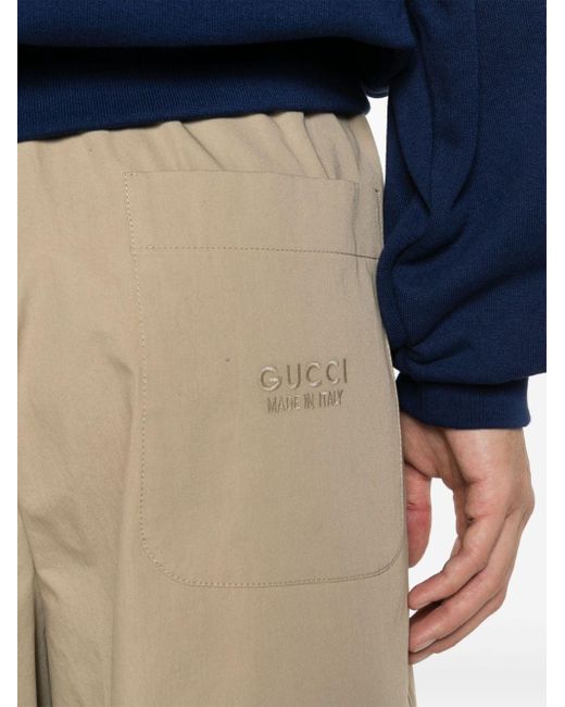 Pantalon de jogging à logo brodé Gucci pour homme en coloris Natural