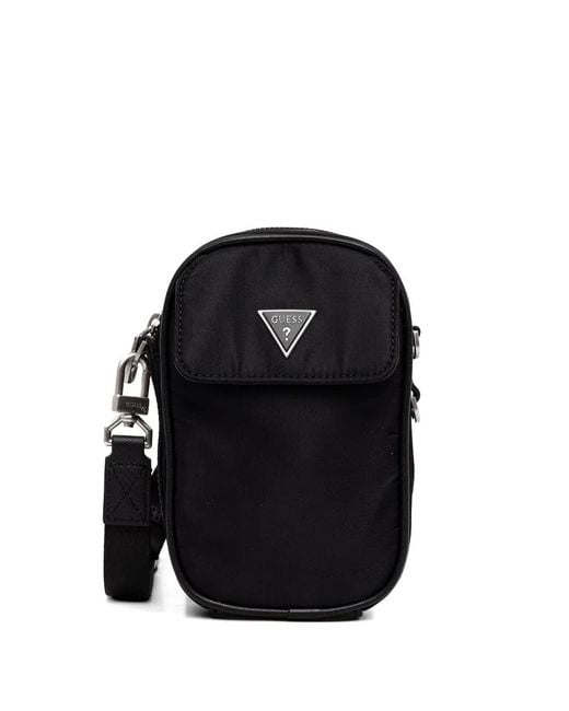 Guess Black Mini Milano Crossbody Bag for men