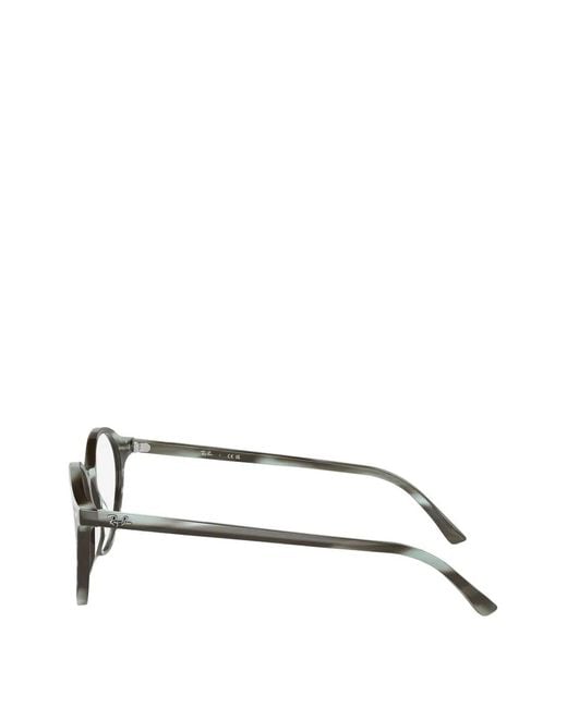 Ray-Ban Gray Round-Frame Glasses