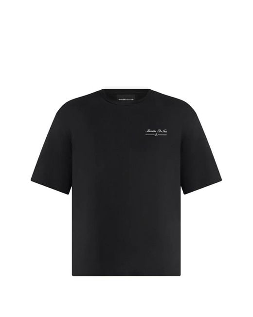 Manière De Voir Black Circuit De Monaco Cotton T-Shirt for men