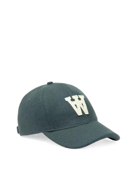 WOOD WOOD Blue Wweli Logo-Patch Baseball Cap