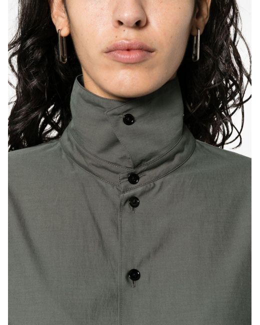 Lemaire Green Multi-way Collar Shirt