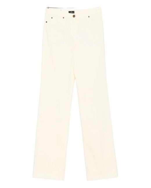 Etro White Five-pockets jeans