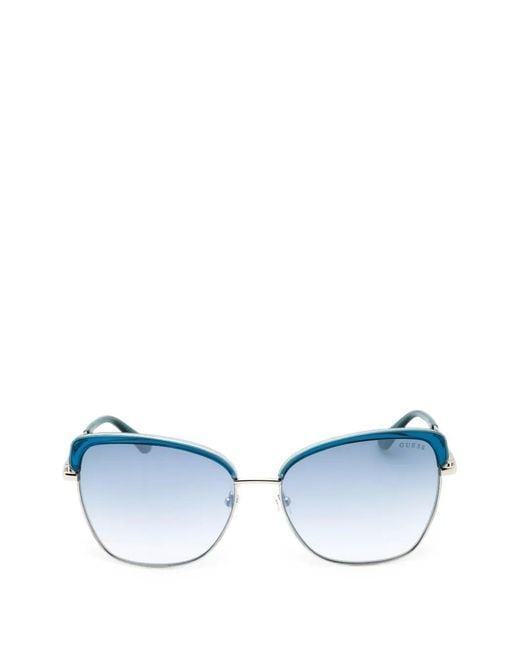 Guess Blue Cat-Eye Frame Sunglasses