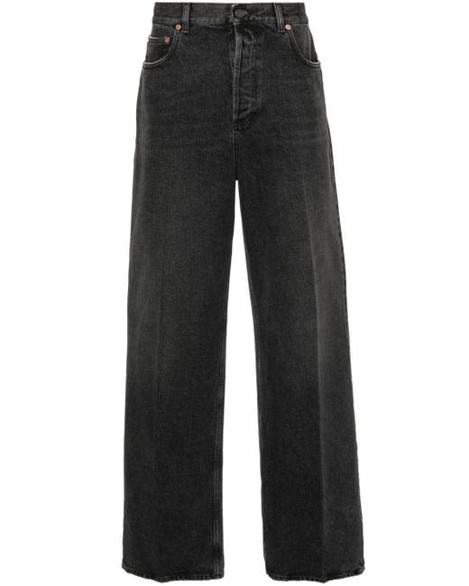 Valentino Garavani Straight-Leg-Jeans mit VLogo in Black für Herren