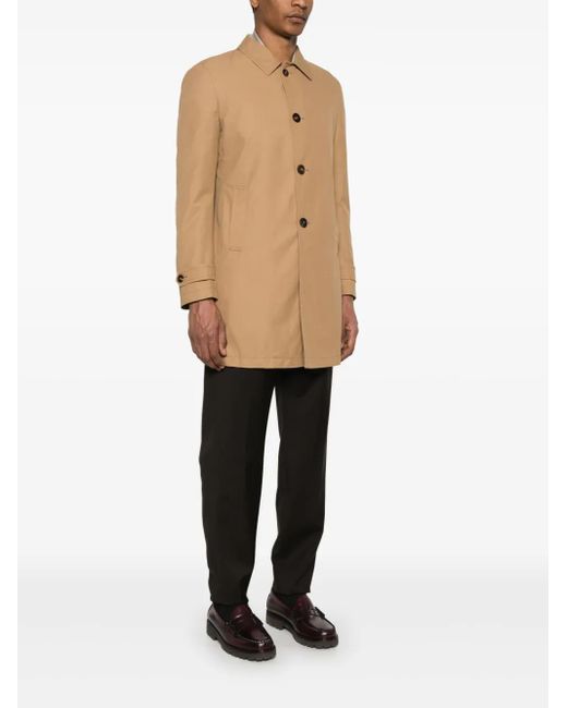 Tagliatore Natural Single-Breasted Coat for men