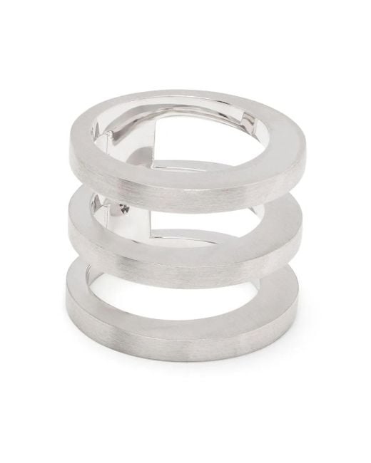 Tom Wood White Vault Triple Ring