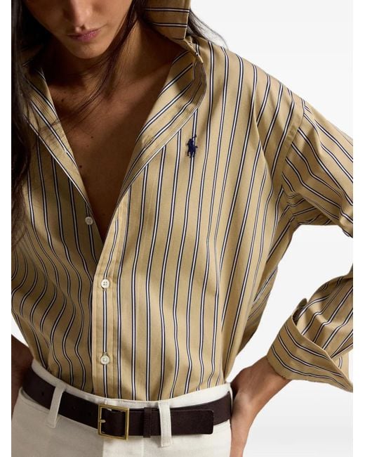 Polo Ralph Lauren Natural Polo Pony Striped Shirt