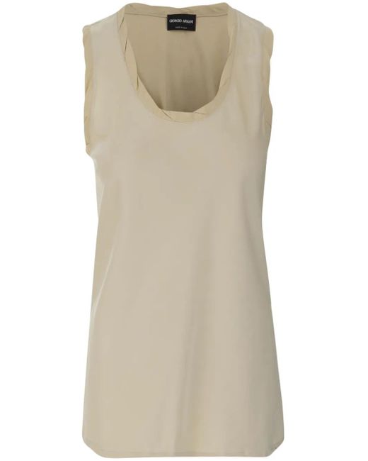 Giorgio Armani スクープネック トップ Natural