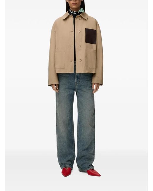 Loewe Natural Logo-Detail Pocket Jacket