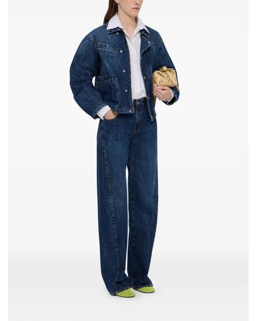 MSGM Blue Jean À Poches Multiples