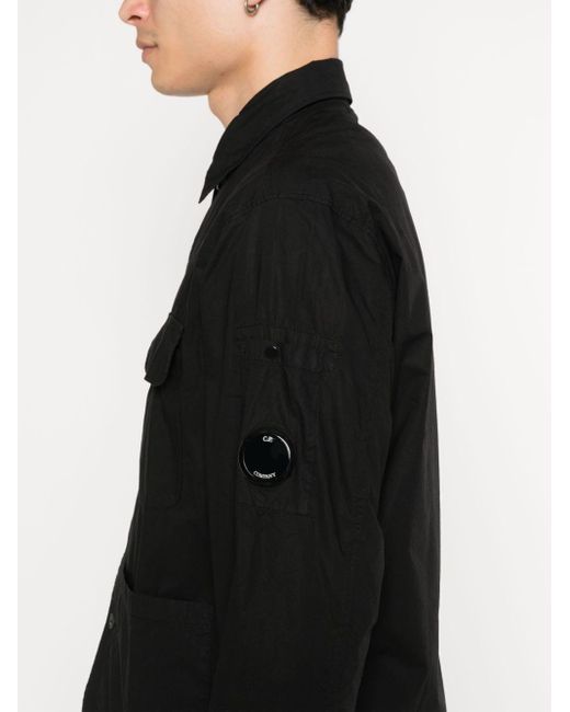 Chemise en coton à détail de lentille C P Company pour homme en coloris Black