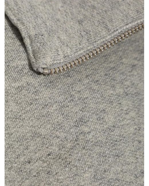 FRAME Gray Quarter-Zip Sweatshirt for men
