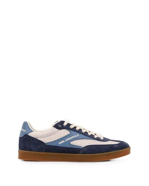 Karl Lagerfeld Blue Kandidate Mesh Sneakers for men