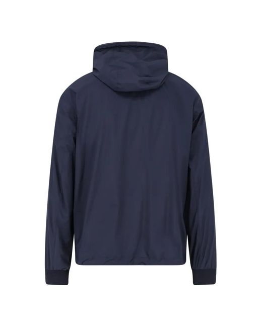 Corneliani Blue Zip-Up Reversible Cotton Jacket for men