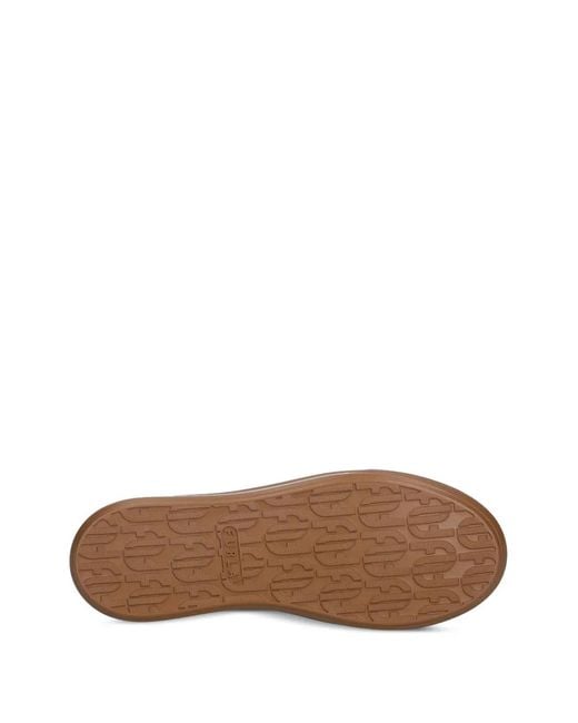 Furla Brown Platform Trim Boots