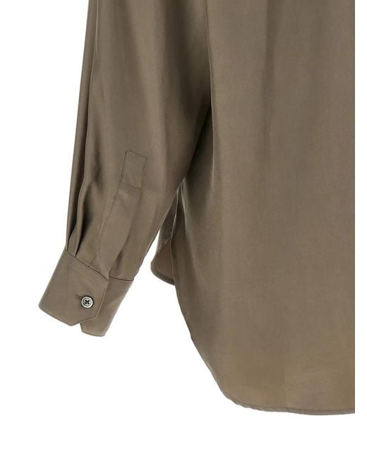 Ssstein Brown Long-Sleeves Shirt for men