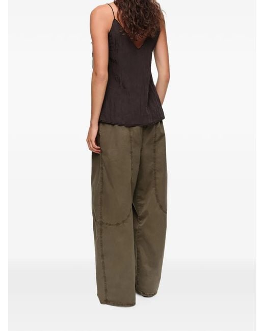 Bimba Y Lola Brown Straight Top With Stones