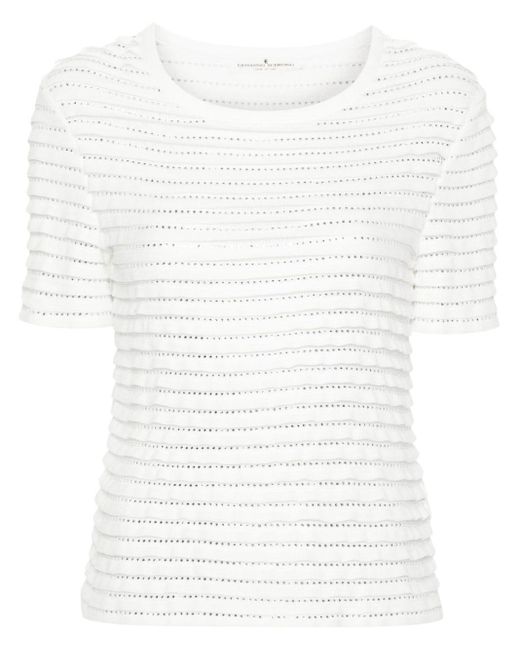 Maglione con strass di Ermanno Scervino in White