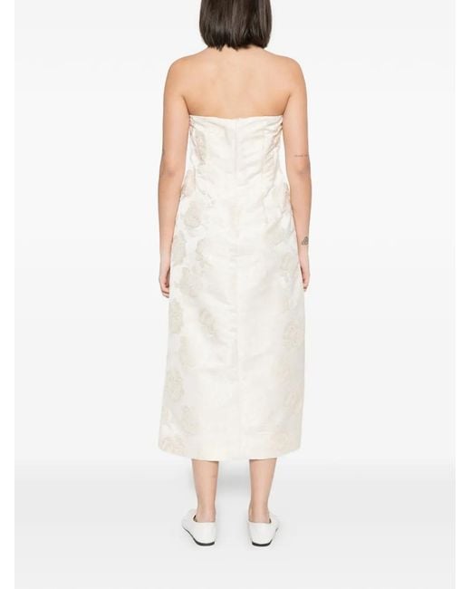 Simone Rocha Sash Midi-Jurk in het White